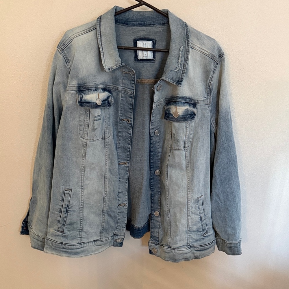 LC Lauren Conrad Light Blue Denim Jacket